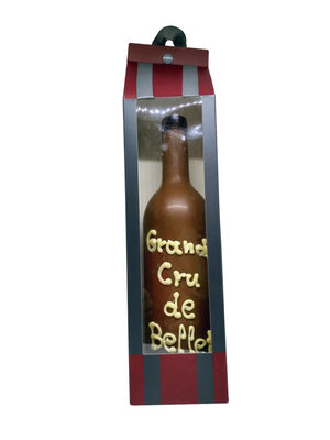 Bouteille de bellet en chocolat
