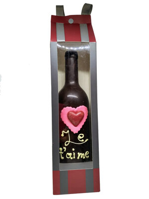Bouteille en chocolat
