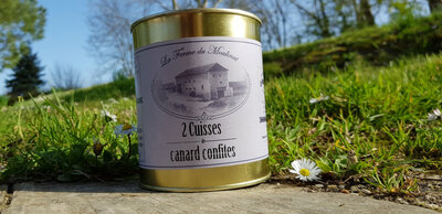 2 cuisses de canard confites