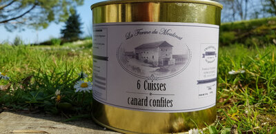 6 cuisses de canard confites