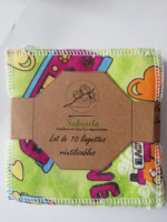 Lot de 10 lingettes seventies