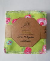 Lot de 10 lingettes rose
