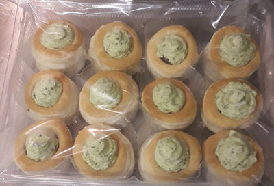 12 escargots mini feuilleté beurre per