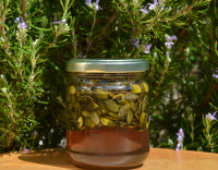 Miel de tournesol et graines de cour