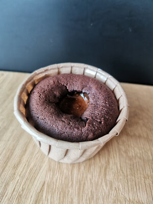 Coeur coulant au praliné
