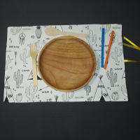 Set de table à colorier lavable indiens