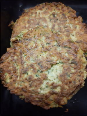 2 galettes de courgette