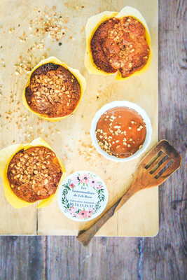 Muffins caramel/éclats noisettes