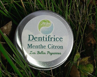 Dentifrice naturel menthe citron