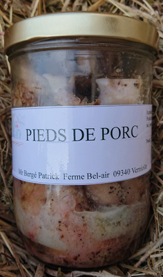 Conserve pieds de porc