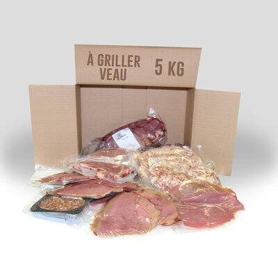 Colis à griller - 5kg - veau avec rôti 82 euro
