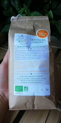 Lentilles vertes épierrées
