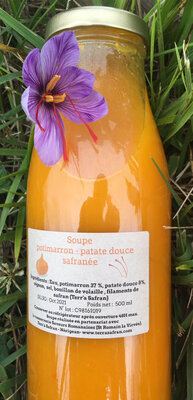 Soupe safranée potimarron- patate douce
