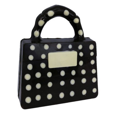 Sac à main chocolat noir