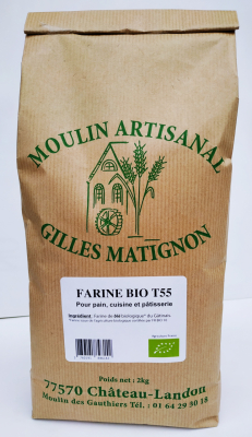 Farine pâtissière t55 bio , cond. 2 kg