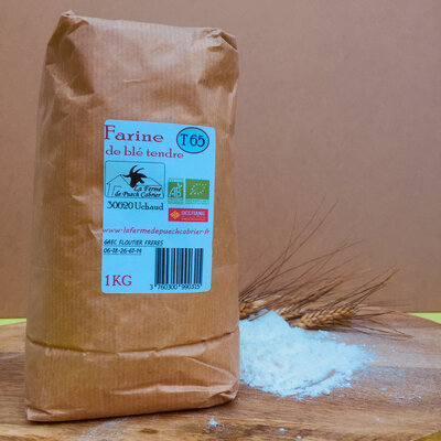 Farine de blé bio - t65 - 1kg