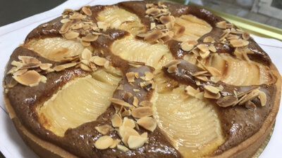 Tarte poires amande 6 pers