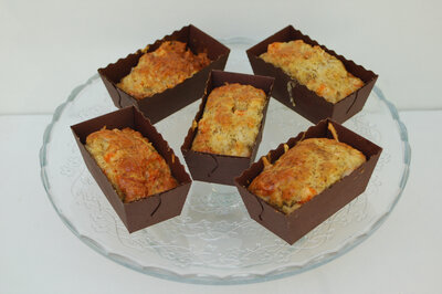 Cake saumon ciboulette gruyère par lot de 4