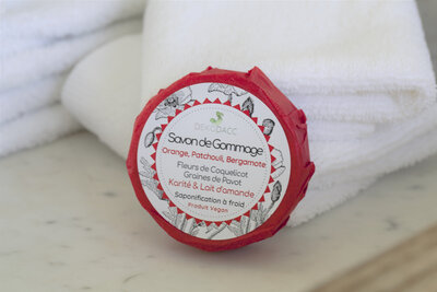 Savon de gommage coquelicot bio rech