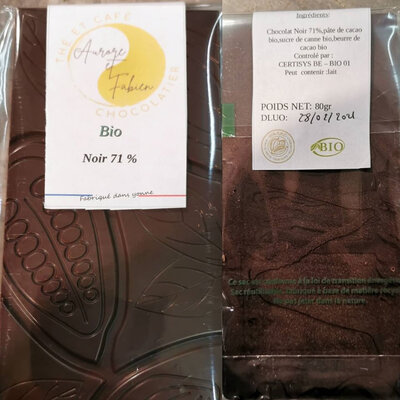 Chocolat noir bio 71%