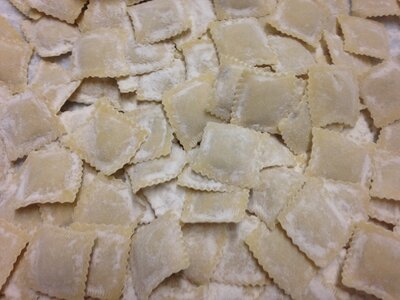 Ravioli foie gras et figues séchées