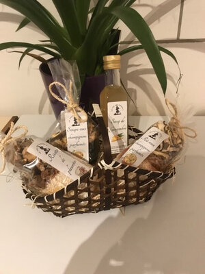 Panier garnie sirop de gingembre