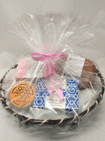 Coffret boite a savon en bois liquide, 2 savons 1 shampoing