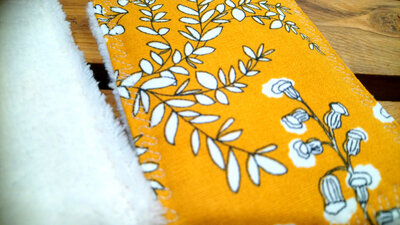 Eponge lavable microfibre 'ocre'