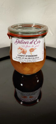 Confit d'oignon au miel et au vin bl