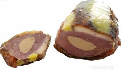 Magret de canard fourré au foie gras