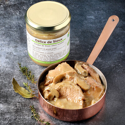 Délice de sioux - langue de bison sauce madère