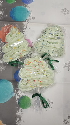 Sapin meringue sucette