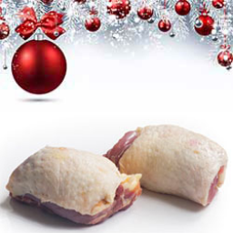 *noel* ballotin chapon farci forestier