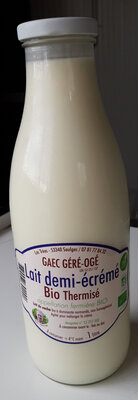 Lait 1/2 écrémé thermisé