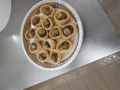 Assiette croquilles roquefort