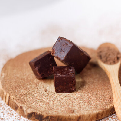Chocolat cru au praliné noisette