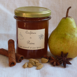 Confiture originale : poire au caramel et aux épices