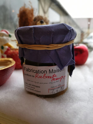 Confiture de rhubarbe orange