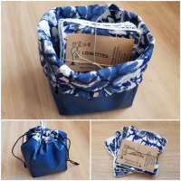 Pochon+5 lingettes - bleu