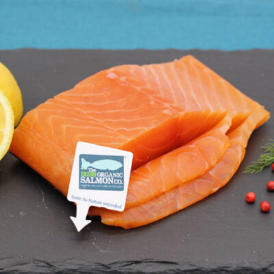 Saumon fumé issu d'élevage bio irlande pavé