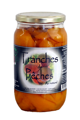 Tranches de pêches au naturel 820g