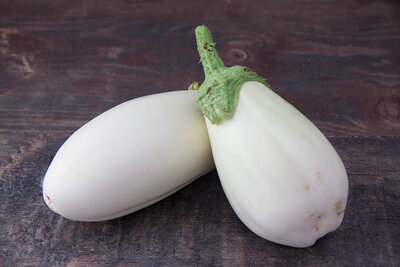Aubergine blanche bio