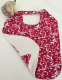 Bavoir motif rouge réversible - image 2
