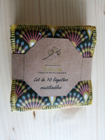 Lot 10 lingettes moutarde