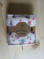 Lot 10 lingettes lapin