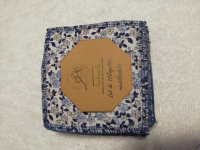 Lot 10 lingettes fleursbleu