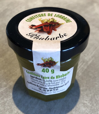 Mini gelée de rhubarbe
