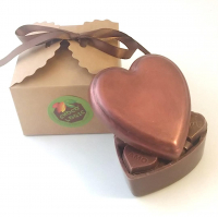 Ecrin d'amour tout en chocolat au 'lait'