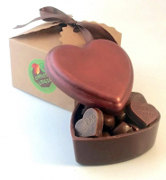 Ecrin d'amour tout en chocolat noir