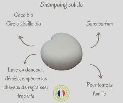 Shampoing solide pour tous en coeur